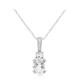 White Topaz Silver Necklace