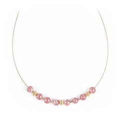 Rhodochrosite Silver Necklace