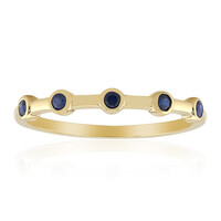 9K Blue Sapphire Gold Ring