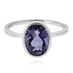 Blueberry Quartz Silver Ring