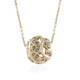 9K I3 Champagne Diamond Gold Necklace (de Melo)