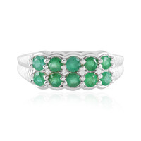 Socoto Emerald Silver Ring