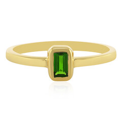 Russian Diopside Silver Ring