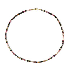 Fancy Tourmaline Silver Necklace