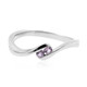 Unheated Ceylon Purple Sapphire Silver Ring