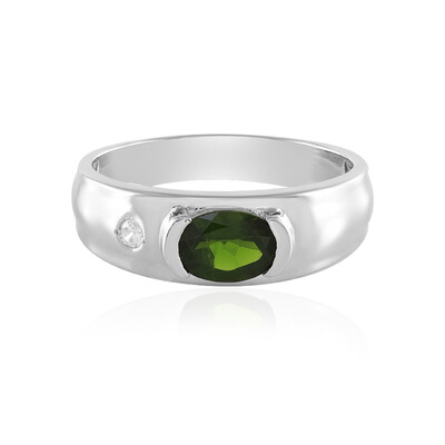 Russian Diopside Silver Ring