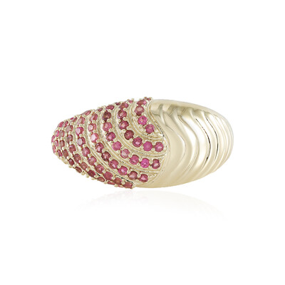 9K Nigerian Pink Tourmaline Gold Ring (Adela Gold)