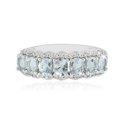 Brazilian Aquamarine Silver Ring