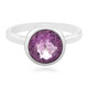 Purple Fluorite Silver Ring