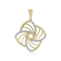 9K Flawless (F) Diamond Gold Pendant (LUCENT DIAMONDS)