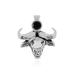 Black Onyx Silver Pendant