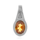 Mandarin Zircon Silver Pendant