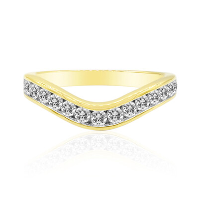 18K IF (D) Diamond Gold Ring (Annette)