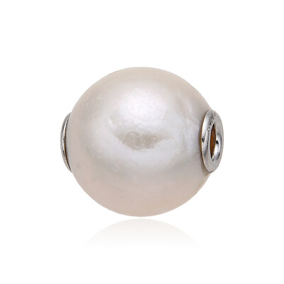 White Freshwater Pearl Silver Pendant (MONOSONO COLLECTION)