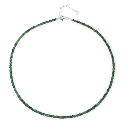 Zambian Emerald Silver Necklace