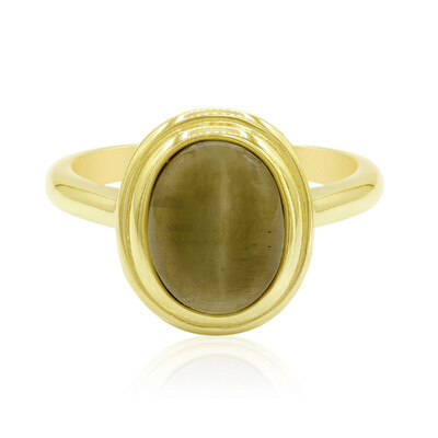 9K Cats Eye Apatite Gold Ring (Tenner Diniz)