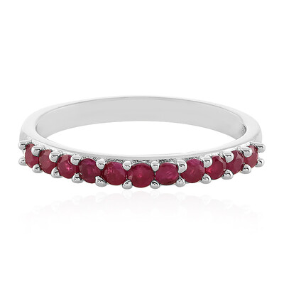 Ruby Silver Ring