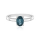 Teal Kyanite Silver Ring