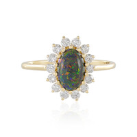 14K Andamooka matrix opal Gold Ring (AMAYANI)