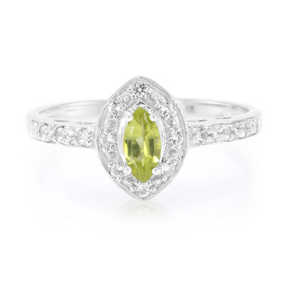 Manchurian Peridot Silver Ring