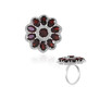 Mozambique Garnet Silver Ring