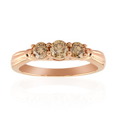 9K VS1 Argyle Rose De France Diamond Gold Ring