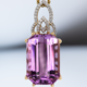 18K Patroke Kunzite Gold Pendant (AMAYANI)