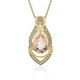 9K AAA Madagascan Morganite Gold Necklace (de Melo)