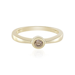 9K SI2 Champagne Diamond Gold Ring