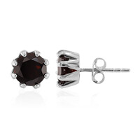 Garnet Silver Earrings