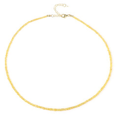 Yellow Sapphire Silver Necklace