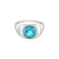 Paraiba Color Topaz Silver Ring