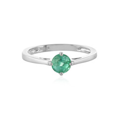 9K Colombian Emerald Gold Ring