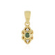 I3 Green Diamond Silver Pendant