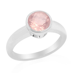 Rose Quartz Silver Ring