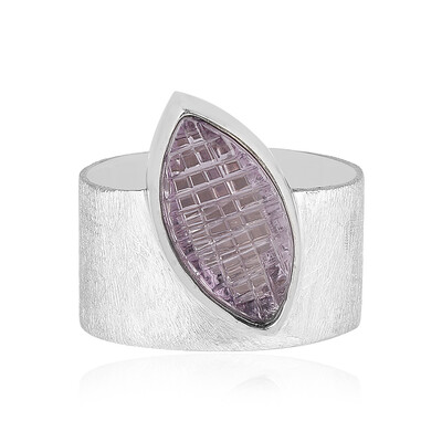 Rose de France Amethyst Silver Ring (MONOSONO COLLECTION)