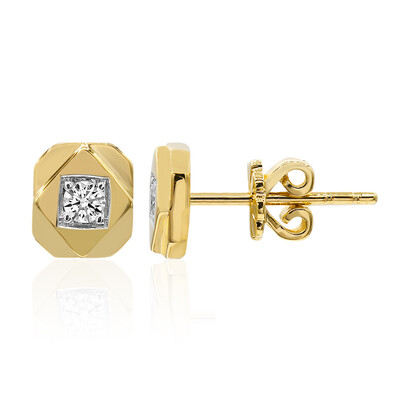 14K IF (D) Diamond Gold Earrings (Annette)