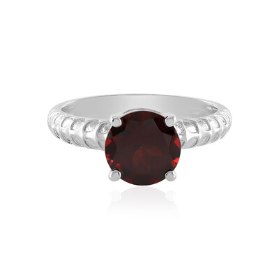 Mozambique Garnet Silver Ring