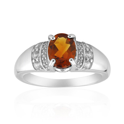 Madeira Citrine Silver Ring