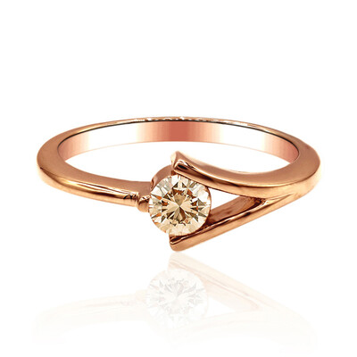 9K VS1 Argyle Rose De France Diamond Gold Ring (Annette)