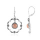 Rhodochrosite Silver Earrings (Desert Chic)