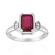 Ruby Silver Ring