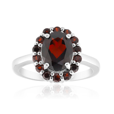 Garnet Silver Ring