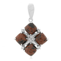 Mahogany Obsidian Silver Pendant