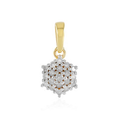 I2 (I) Diamond Silver Pendant