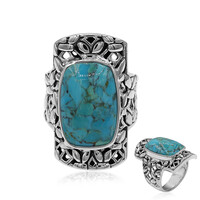 Kingman Blue Mojave Turquoise Silver Ring (Art of Nature)