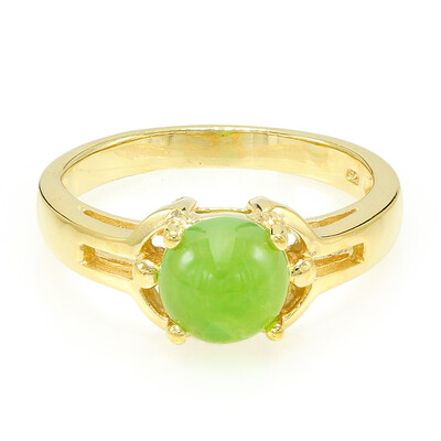 Imperial Chrysoprase Silver Ring