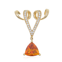 14K Sphalerite Gold Pendant (de Melo)