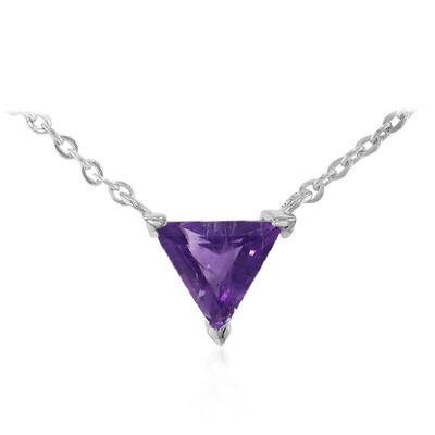 Zambian Amethyst Silver Necklace