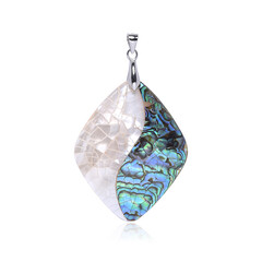 Abalone Shell Silver Pendant